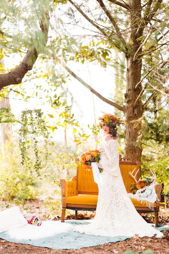  Whimsical Boho Wedding Inspiration, Brooke Michelle Photography, Honeydew Vintage, Lark Floral, A Griffin Events