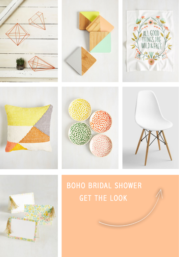  Boho Bridal Shower Ideas with Modcloth