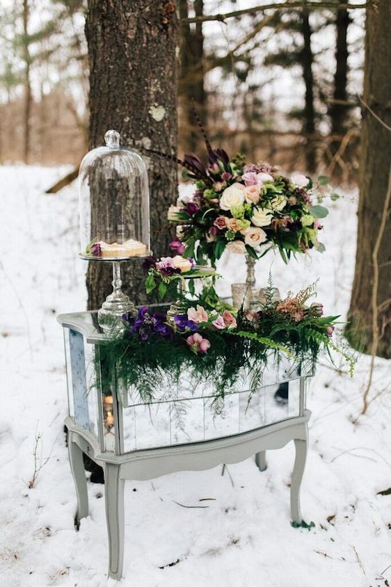  Snowy Bridals with Dusty Blues & Smoky Gray