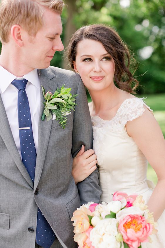  Peony Filled Garden Wedding with Vintage Details, Maison Meredith Photography