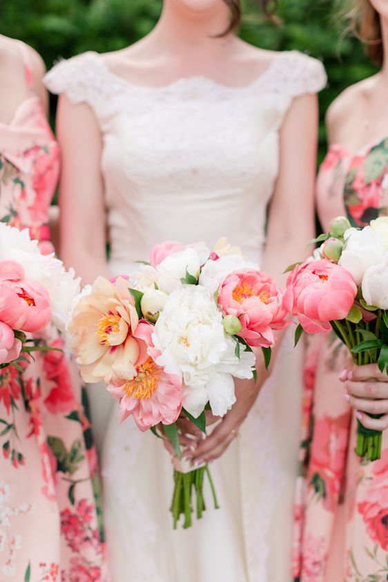  Peony Filled Garden Wedding with Vintage Details, Maison Meredith Photography