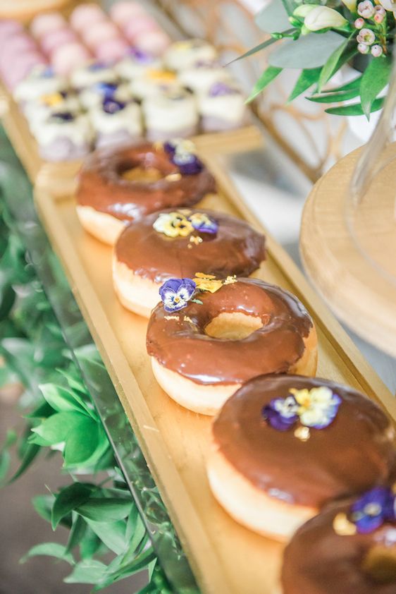  A Darling Dessert Display for a 1st Birthday with gorgeous captures by L'Estelle Photography, florals by Bootah Jardin Flowers and Desserts by Hello Sunshine Cake Studio