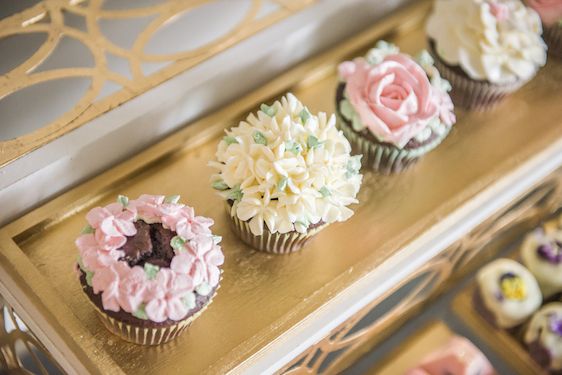  A Darling Dessert Display for a 1st Birthday with gorgeous captures by L'Estelle Photography, florals by Bootah Jardin Flowers and Desserts by Hello Sunshine Cake Studio