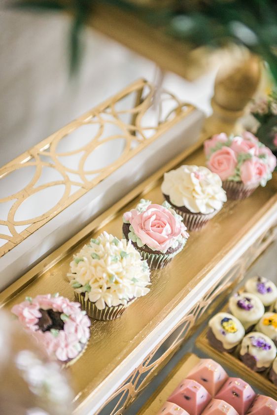  A Darling Dessert Display for a 1st Birthday with gorgeous captures by L'Estelle Photography, florals by Bootah Jardin Flowers and Desserts by Hello Sunshine Cake Studio