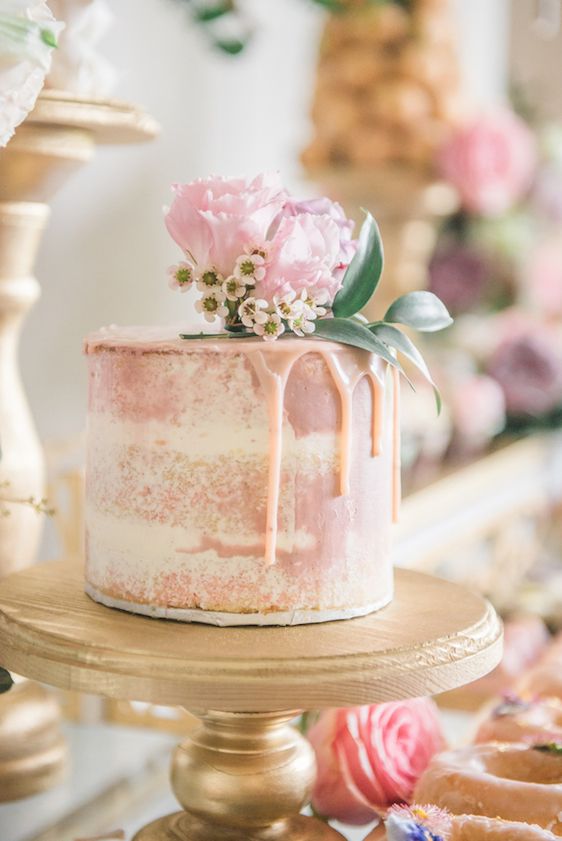  A Darling Dessert Display for a 1st Birthday with gorgeous captures by L'Estelle Photography, florals by Bootah Jardin Flowers and Desserts by Hello Sunshine Cake Studio