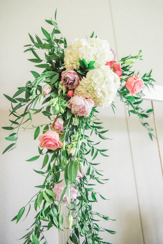  A Darling Dessert Display for a 1st Birthday with gorgeous captures by L'Estelle Photography, florals by Bootah Jardin Flowers and Desserts by Hello Sunshine Cake Studio