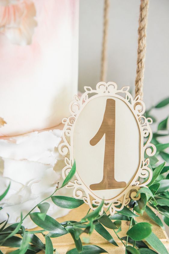  A Darling Dessert Display for a 1st Birthday with gorgeous captures by L'Estelle Photography, florals by Bootah Jardin Flowers and Desserts by Hello Sunshine Cake Studio