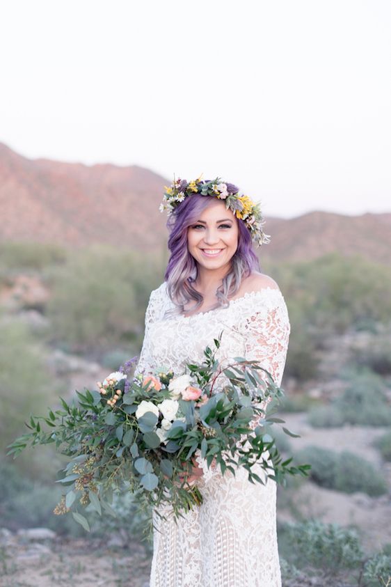  Ombré Boho Wedding Style in Scottsdale, Arizona, True Grace Photography, Hair and Makeup by True Goddess Hair, Scottsdale AZ