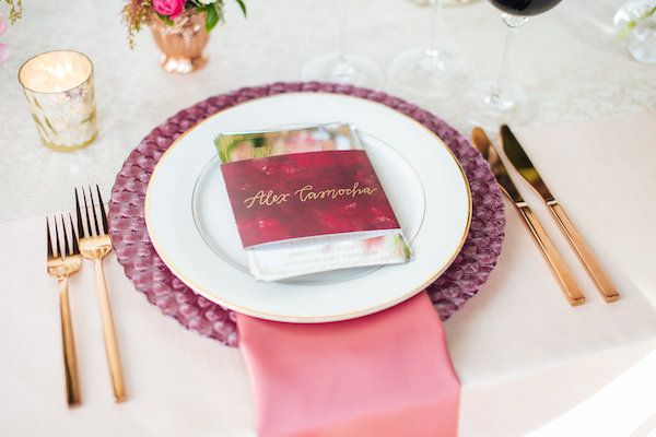  A Modern Soirée with Berry Tones, Gold & Jet Black