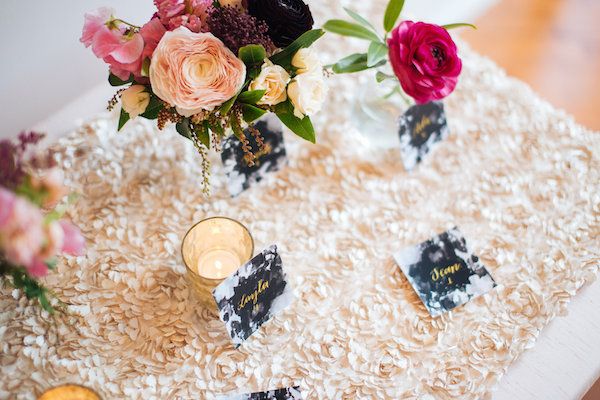  A Modern Soirée with Berry Tones, Gold & Jet Black