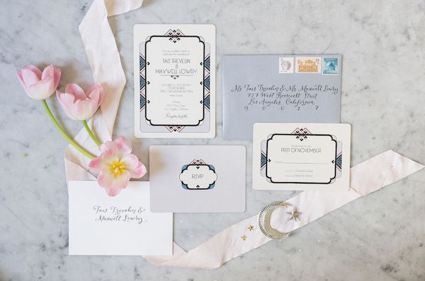   Art Deco Inspired Wedding Featuring the Colors of the Year for 2016