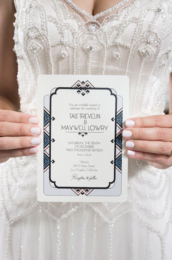   Art Deco Inspired Wedding Featuring the Colors of the Year for 2016