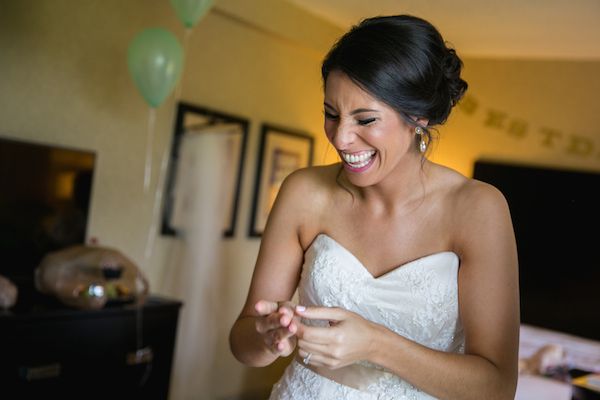  Coral and Gold Georgia Real Wedding