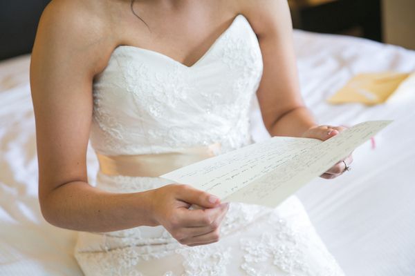  Coral and Gold Georgia Real Wedding