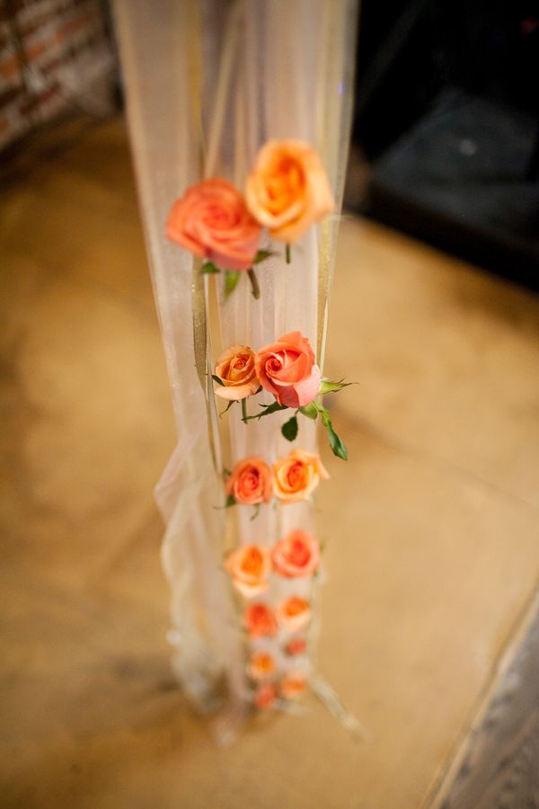  Coral and Gold Georgia Real Wedding