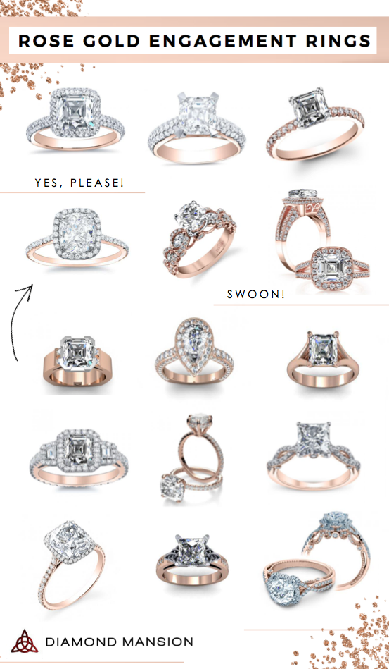  Rose Gold Engagement Rings | Diamond Mansion