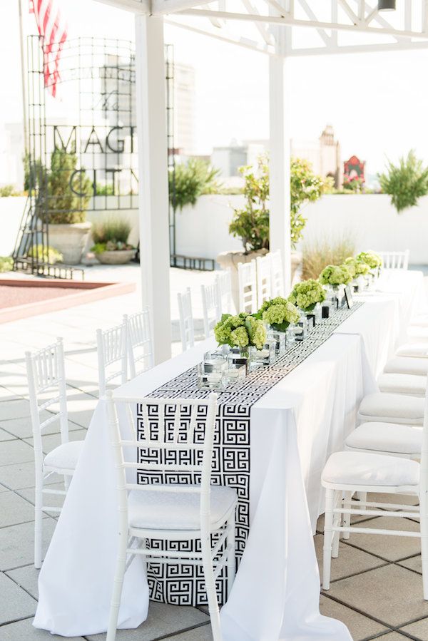  Modern Lime and Black Rooftop Wedding