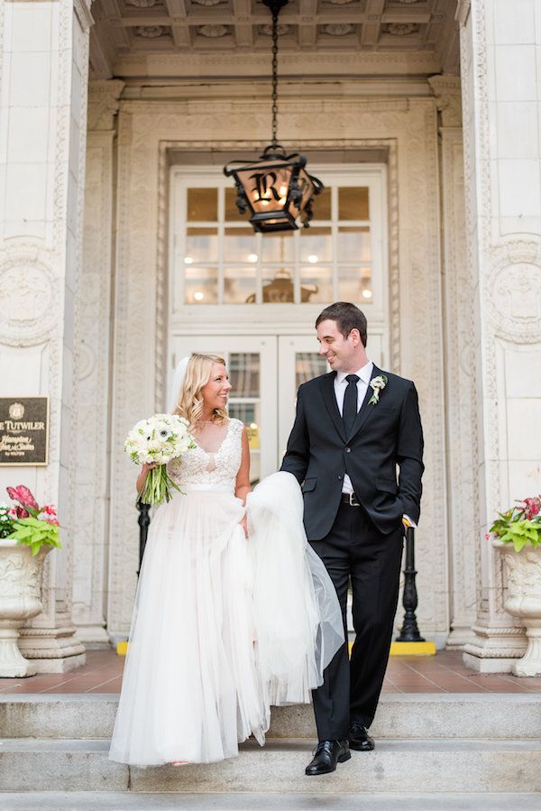  Modern Lime and Black Rooftop Wedding