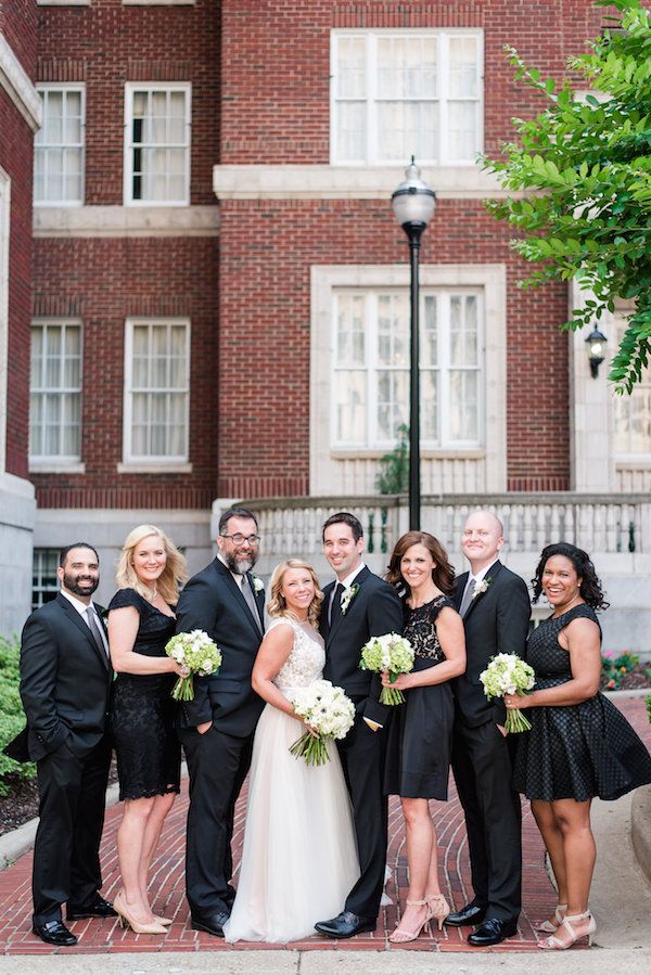  Modern Lime and Black Rooftop Wedding