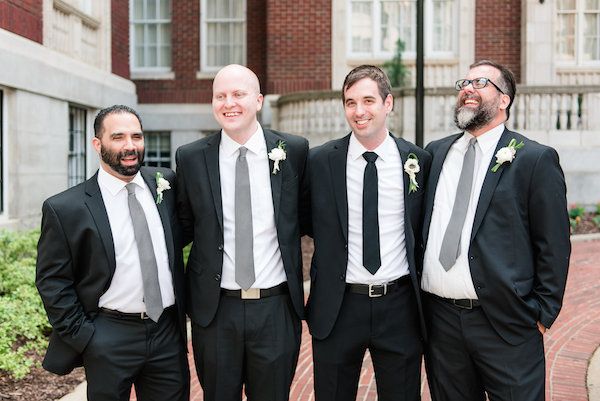  Modern Lime and Black Rooftop Wedding