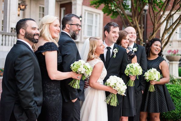  Modern Lime and Black Rooftop Wedding