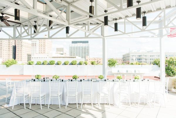  Modern Lime and Black Rooftop Wedding