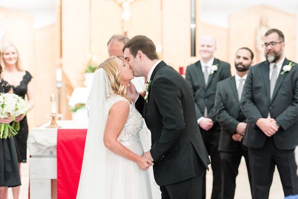  Modern Lime and Black Rooftop Wedding