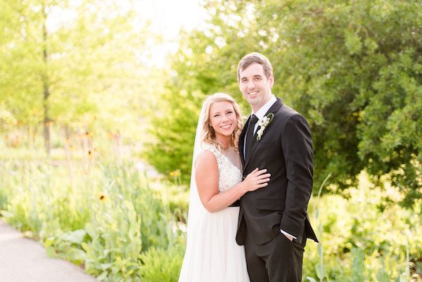  Modern Lime and Black Rooftop Wedding