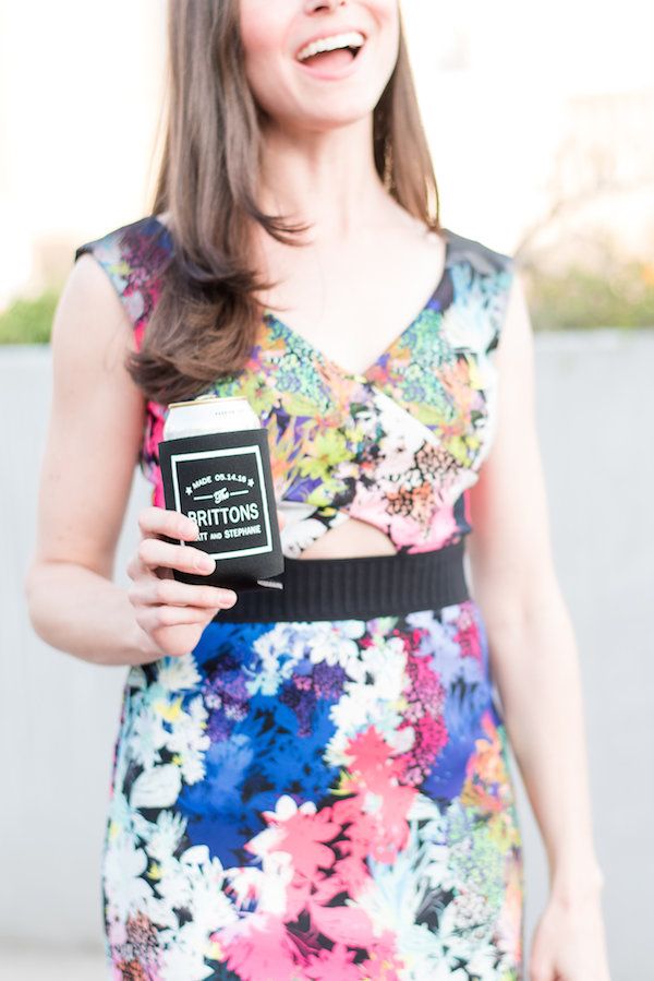  Modern Lime and Black Rooftop Wedding