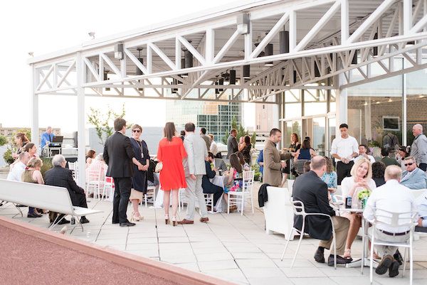  Modern Lime and Black Rooftop Wedding