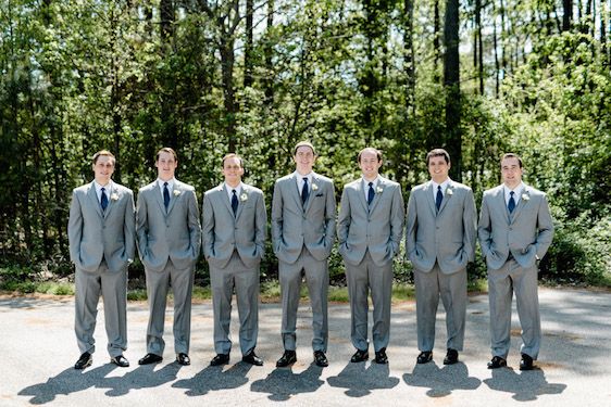  A Classic + Preppy Wedding in North Carolina, Caroline Lima Photography, Southern Soiree, Springwell Gardens