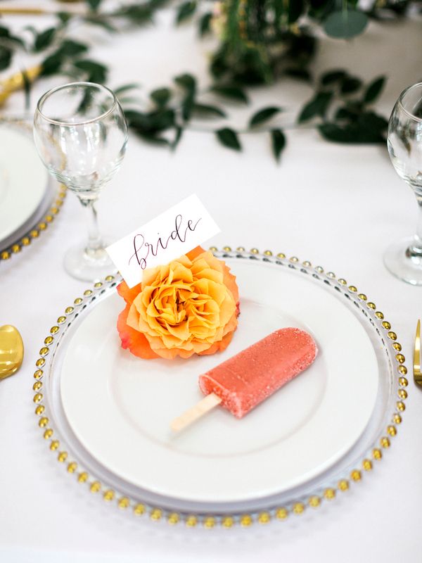  Bright Orange Art Gallery Wedding Inspiration