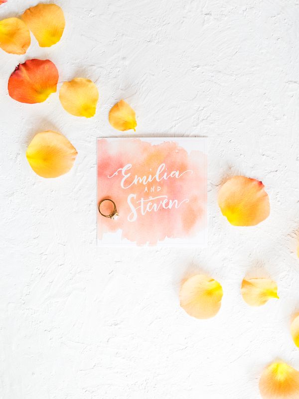  Bright Orange Art Gallery Wedding Inspiration