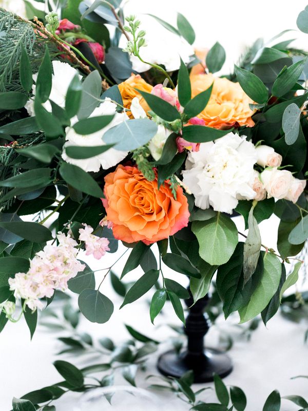  Bright Orange Art Gallery Wedding Inspiration