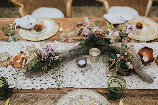  Whimsical Wedding Inspiration with Boho Luxe Style