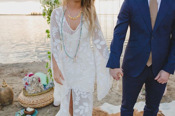  Bohemian Beach Wedding Inspiration, Kristin Zabos Photography, Event Design by Jenelle Jamani of Special Event Rentals, Florals by FaBLOOMosity