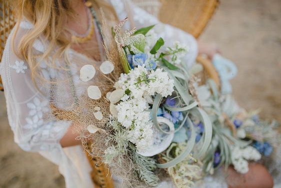  Bohemian Beach Wedding Inspiration, Kristin Zabos Photography, Event Design by Jenelle Jamani of Special Event Rentals, Florals by FaBLOOMosity