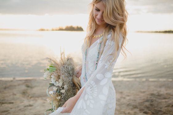  Bohemian Beach Wedding Inspiration, Kristin Zabos Photography, Event Design by Jenelle Jamani of Special Event Rentals, Florals by FaBLOOMosity