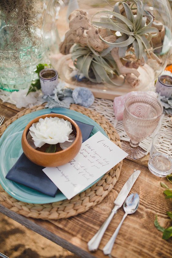  Bohemian Beach Wedding Inspiration, Kristin Zabos Photography, Event Design by Jenelle Jamani of Special Event Rentals, Florals by FaBLOOMosity