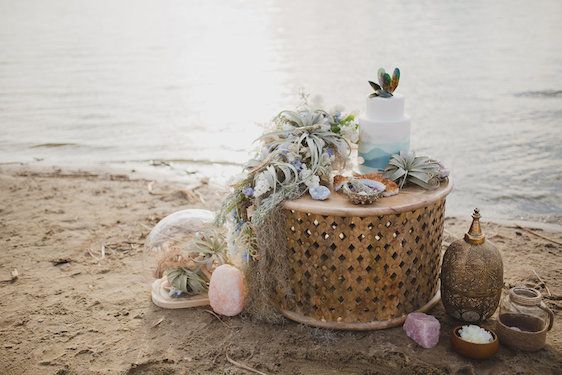  Bohemian Beach Wedding Inspiration, Kristin Zabos Photography, Event Design by Jenelle Jamani of Special Event Rentals, Florals by FaBLOOMosity