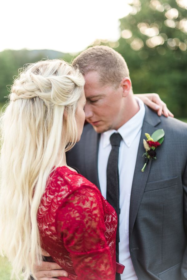  Romantic Lakeside Wedding Inspo in Burgundy & Gold