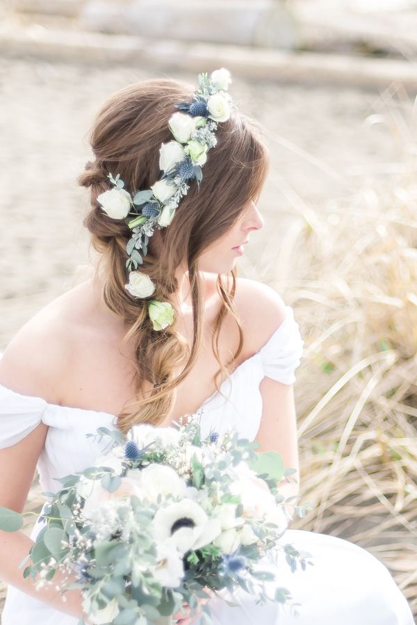  Romantic Oceanside Bridal Session at Iona Beach