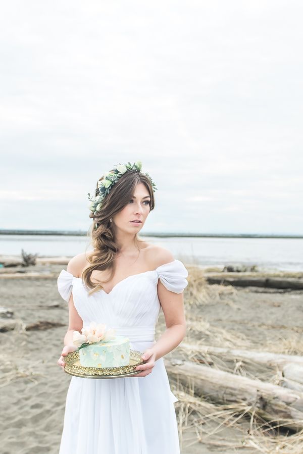  Romantic Oceanside Bridal Session at Iona Beach