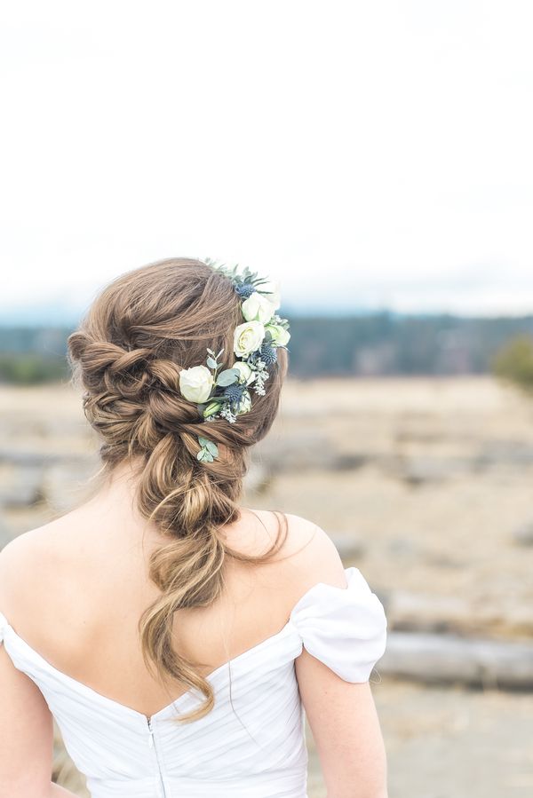  Romantic Oceanside Bridal Session at Iona Beach