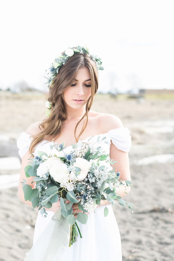  Romantic Oceanside Bridal Session at Iona Beach