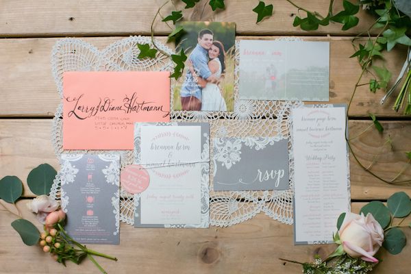  Crazy for Coral Real Wedding with Details Galore