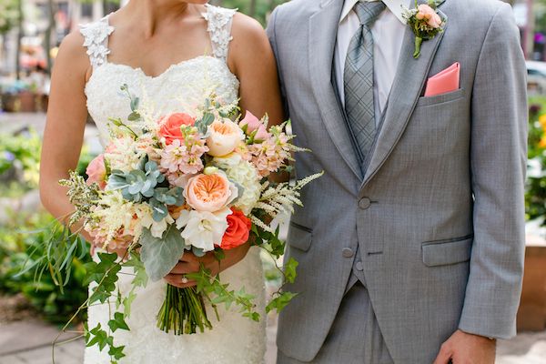  Crazy for Coral Real Wedding with Details Galore