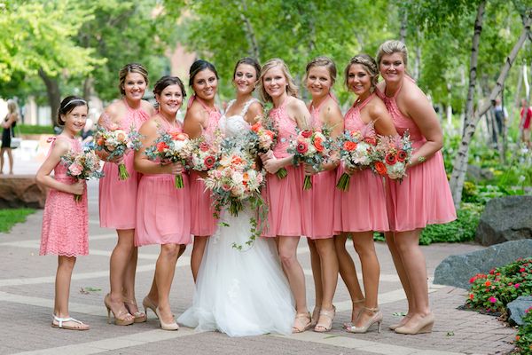  Crazy for Coral Real Wedding with Details Galore