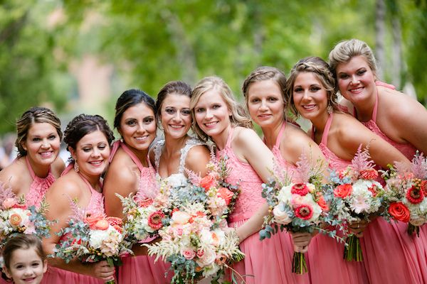  Crazy for Coral Real Wedding with Details Galore