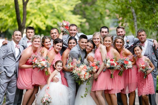  Crazy for Coral Real Wedding with Details Galore